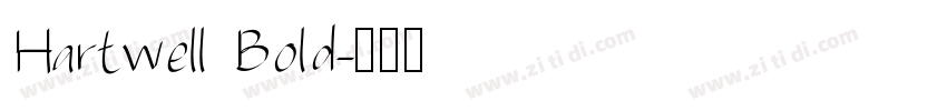 Hartwell Bold字体转换